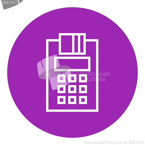 Image of Cash register line icon.