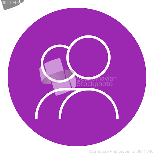 Image of People line icon.