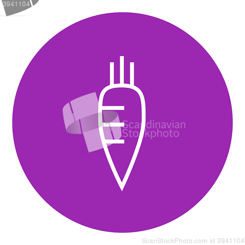 Image of Carrot line icon.