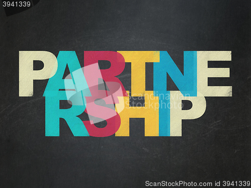 Image of Business concept: Partnership on School board background