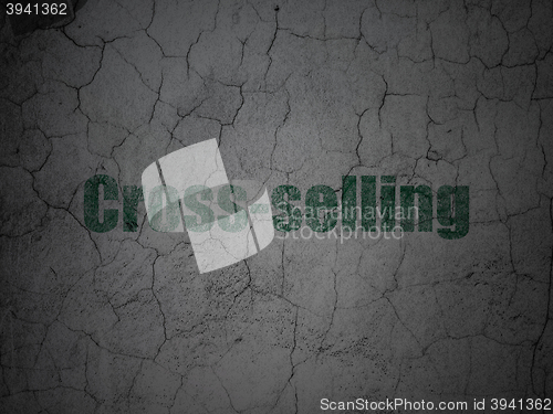 Image of Finance concept: Cross-Selling on grunge wall background