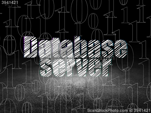 Image of Software concept: Database Server in grunge dark room