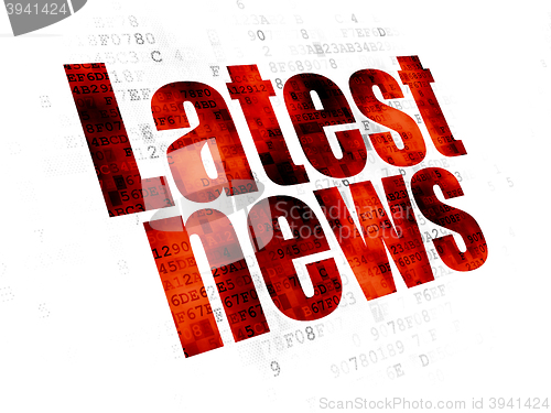 Image of News concept: Latest News on Digital background