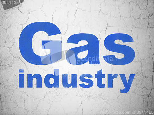 Image of Industry concept: Gas Industry on wall background