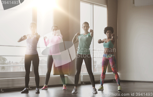 Image of group of women working out in gym