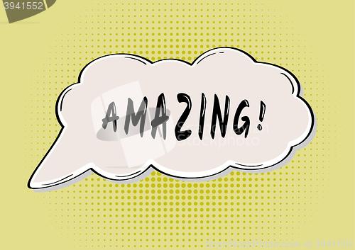 Image of AMAZING comic bubble