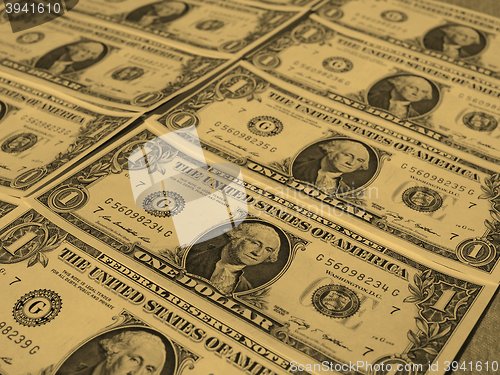 Image of Dollar notes 1 Dollar - vintage