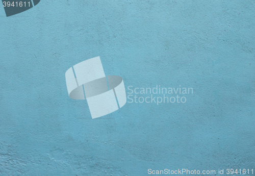 Image of Aqua Painted plaster wall