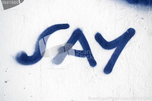 Image of graffiti word say