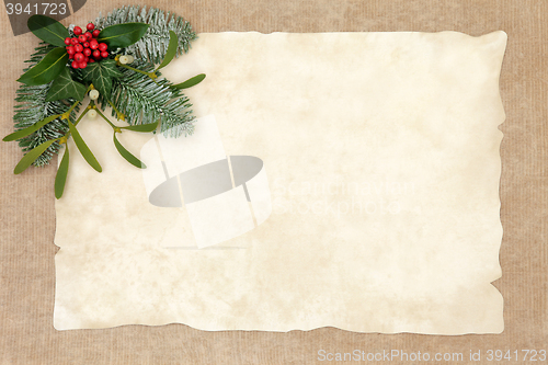 Image of Old Fashioned Christmas Background