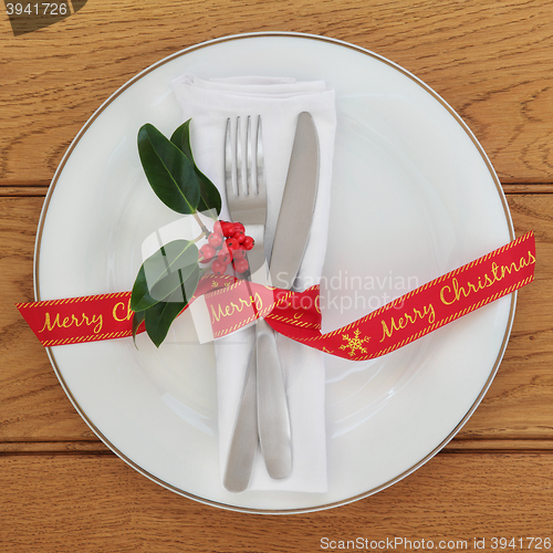 Image of Christmas Table Setting