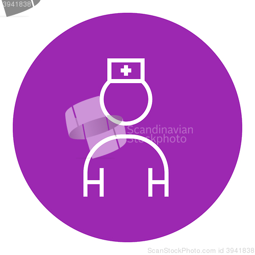 Image of Nurse line icon.