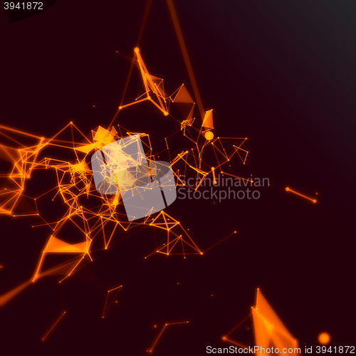 Image of Abstract network connection background