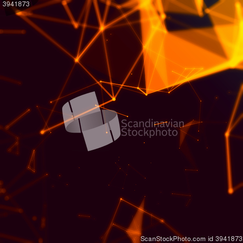 Image of Abstract network connection background