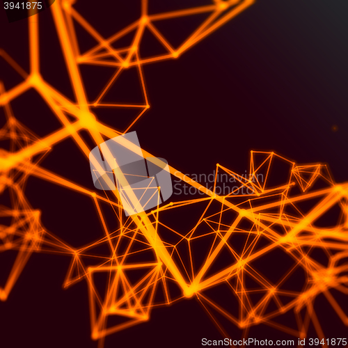 Image of Abstract network connection background