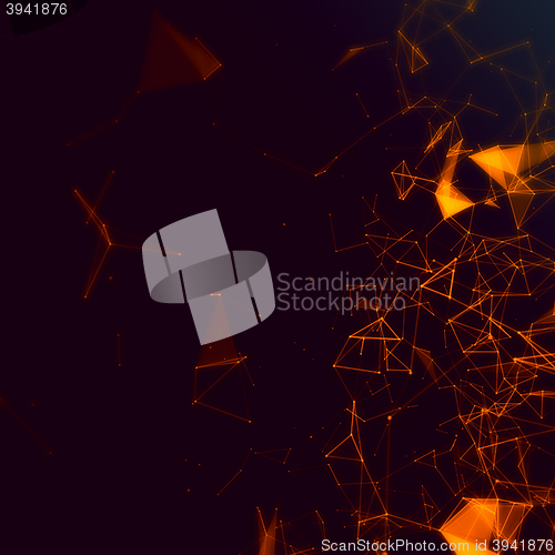 Image of Abstract network connection background