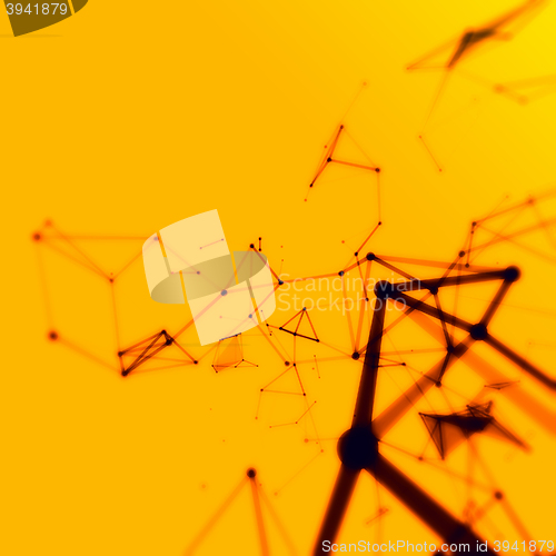 Image of Abstract network connection background