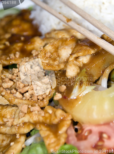 Image of vietnamese food ga sate chicken