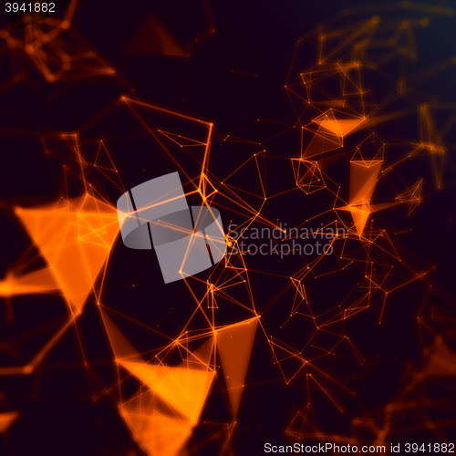 Image of Abstract network connection background