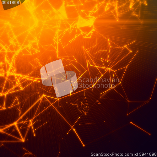Image of Abstract network connection background