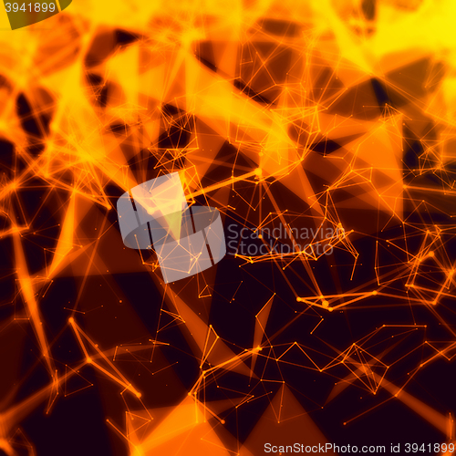 Image of Abstract network connection background