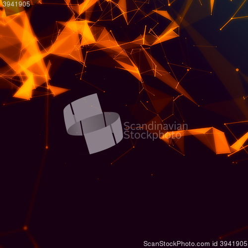 Image of Abstract network connection background