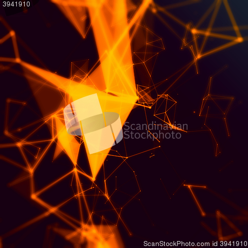 Image of Abstract network connection background