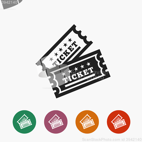 Image of Vector Vintage Ticket Icon