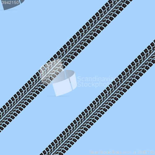 Image of Tire tracks vector