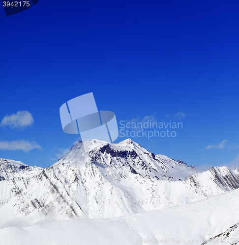 Image of Winter mount at sunshine day