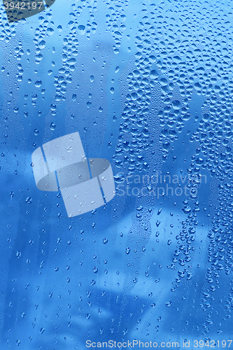 Image of Water drops on glass