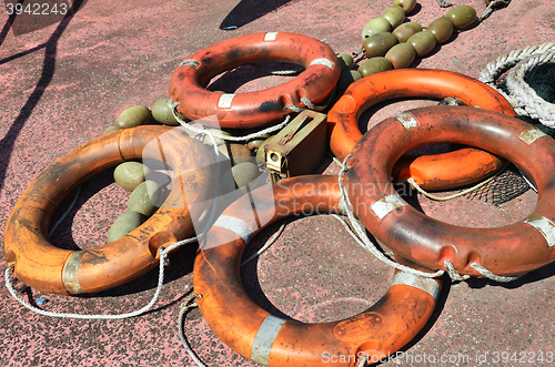 Image of Old life buoy 