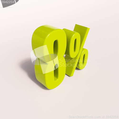 Image of Percentage sign, 8 percent