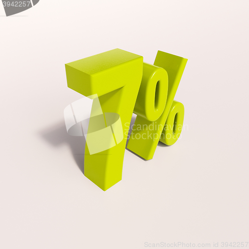 Image of Percentage sign, 7 percent