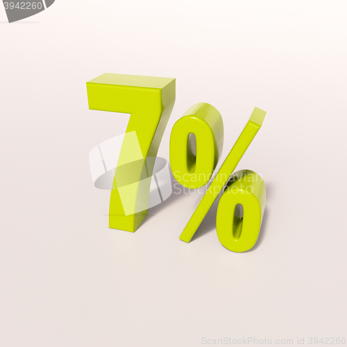 Image of Percentage sign, 7 percent