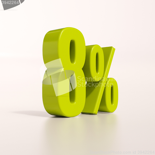 Image of Percentage sign, 8 percent