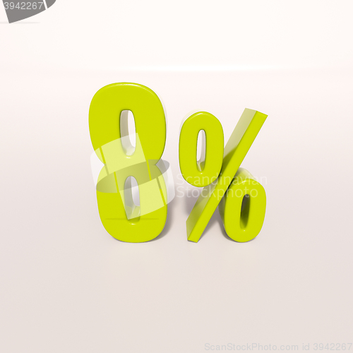Image of Percentage sign, 8 percent