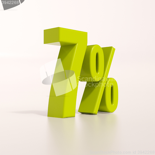 Image of Percentage sign, 7 percent