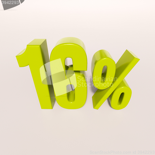 Image of Percentage sign, 16 percent