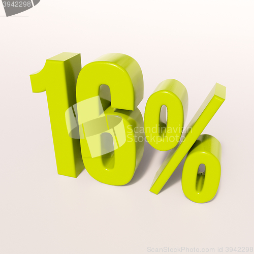 Image of Percentage sign, 16 percent