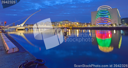 Image of The Samuel Beckett Bridge on the River Liffey