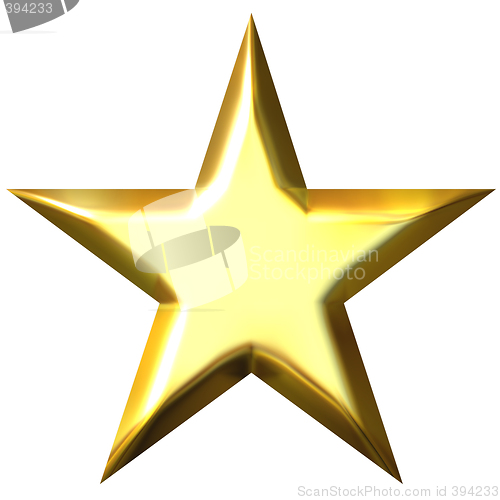 Image of 3D Golden Star