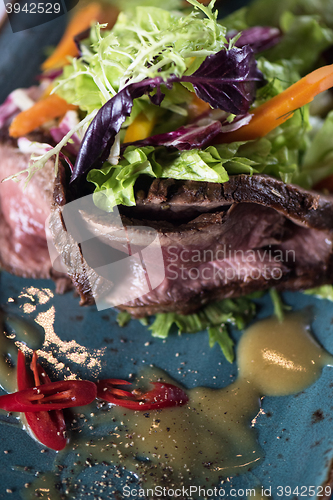 Image of beef meat salad