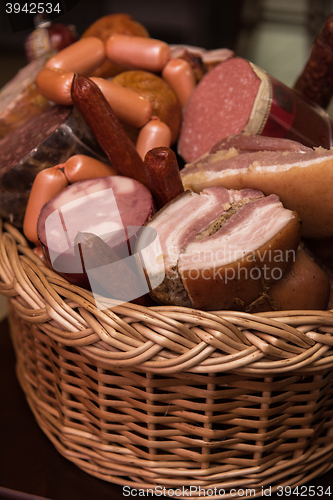Image of Variety of sausage products