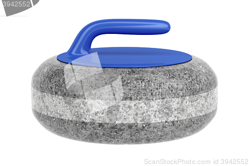 Image of Side view of curling stone