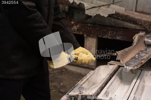 Image of metal melting factory