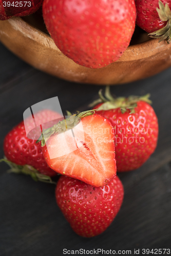 Image of Fresh ripe strawberry