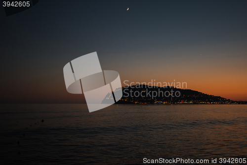 Image of Alanya in the evening