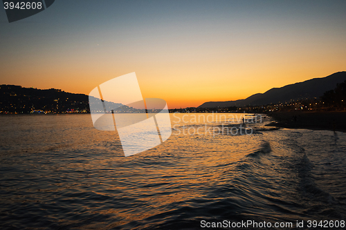 Image of Alanya in the evening