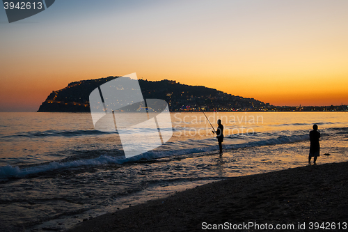 Image of Alanya in the evening